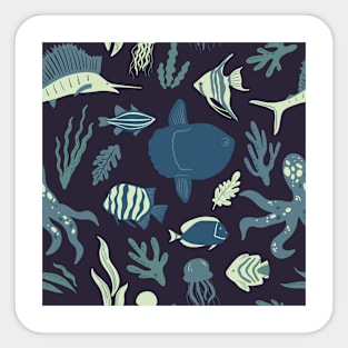 Ocean Sail Fish Underwater Sticker